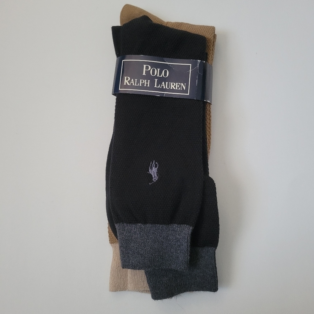 Polo Ralph lauren NWT two Pairs of dress socks.